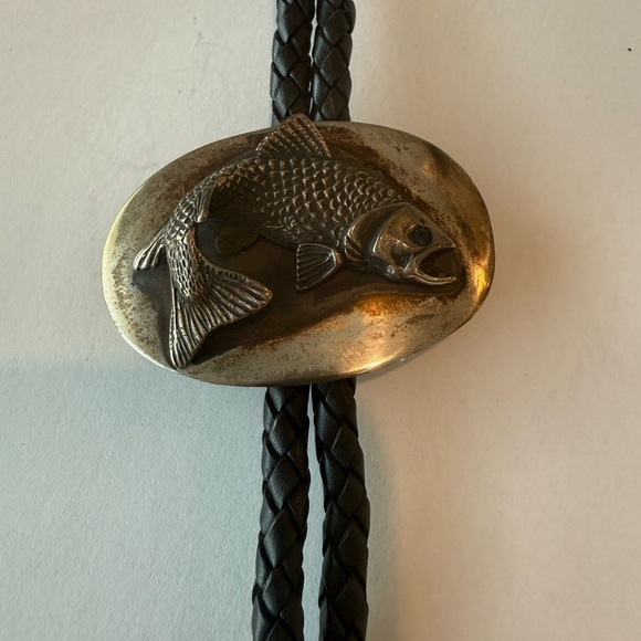 Tony Sanchez Sterling Silver Trout Bolo Tie - Picture 1 of 6